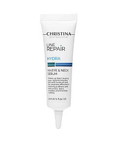Christina Line Repair Hydra HA Eye & Neck Serum - Сыворотка для кожи вокруг глаз и шеи с гиалуроновой кислотой 30 мл